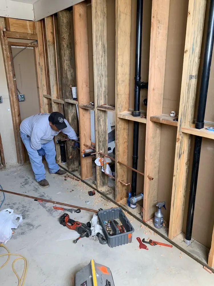 Commercial rough-in plumbing for Water Heater Replacement in Walpole